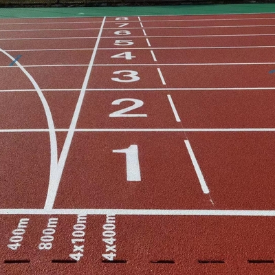 Elasticity PU Running Track Anti Skidding Comfortable 13mm