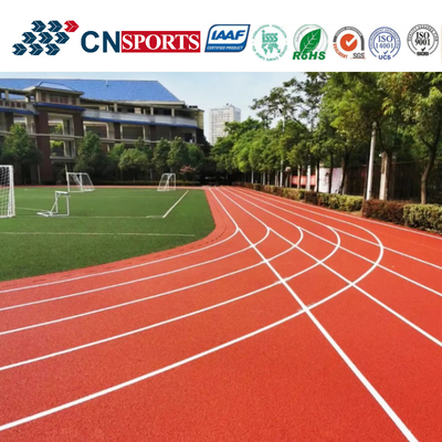 13mm Synthetic Athletic Rubber Running Track Material With PU Binder
