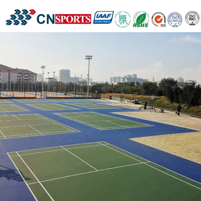Modified Acrylic Painting Rubber Floor Indoor Tennis Court Playground Flooring
