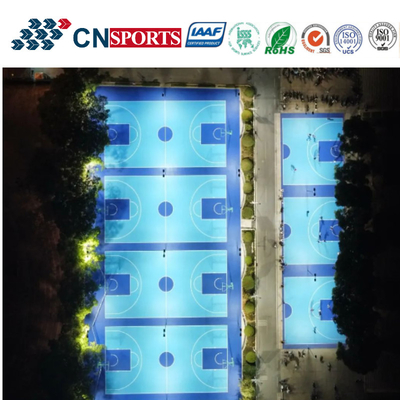 Outstanding Skid Resistant School Yard Cushion Rebounce Rubber Sports Flooring With IAAF