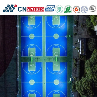 Outstanding Skid Resistant School Yard Cushion Rebounce Rubber Sports Flooring With IAAF