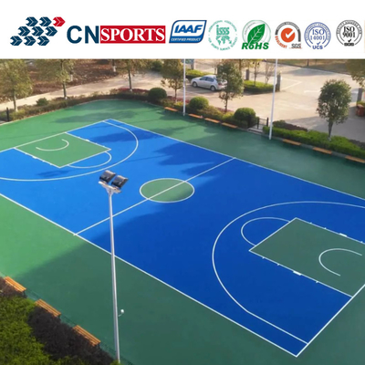 Outdoor Scientific Structure Effectively Avoid Sports Injuries Silicon PU Basketball Court