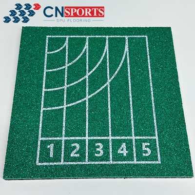 Water Permeable Green EPDM Rubber Flooring Non-Toxic Anti-UV With Good Service