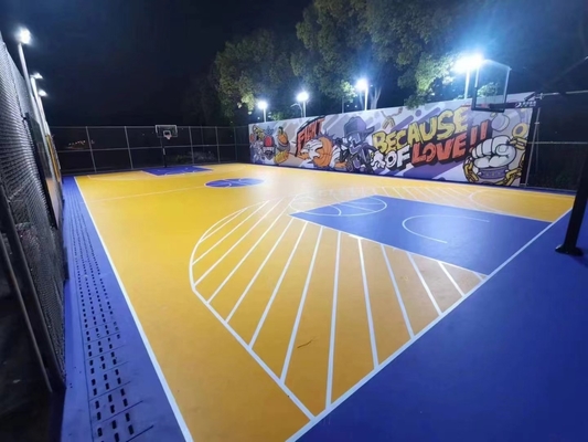 Athletic Court Silicon PU Sports Flooring For Basketball Court And Tennis Court