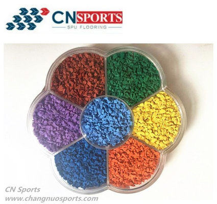 Waterproof Playground Rubber Granules Thermal Insulation colorful
