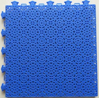 Kindergarten PP Interlocking Sports Flooring , 18mm Polypropylene Interlocking Tiles