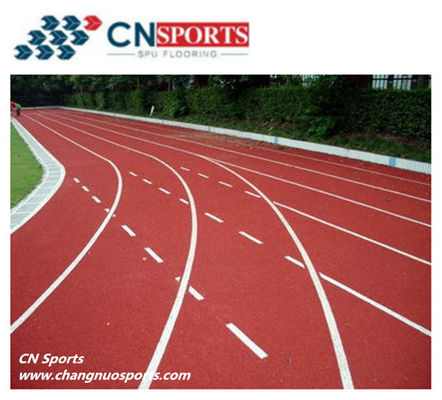 SPU Sports Flooring Weather Resistant Running Track 13mm Thickness