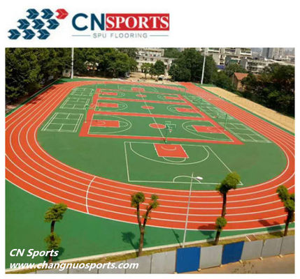 ISSS Rubber Running Track Fire Resistant Healthy Sports Flooring