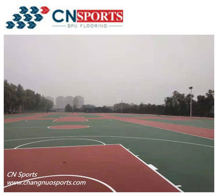 CN-S01 High Rebound Outdoor Basketball Flooring Level1 Flame Retardant