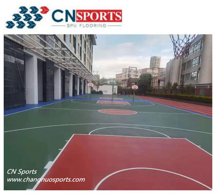 95 Sliding Friction Coefficient and Waterproof and High Rebound Silicon PU Flooring