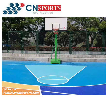 95 Sliding Friction Coefficient and Waterproof and High Rebound Silicon PU Flooring