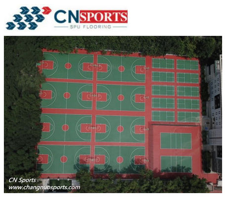 SPU Backyard Basketball Court Flooring Shock Absorption