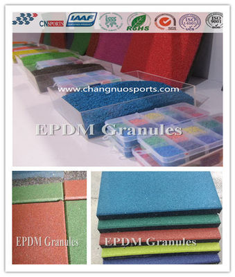 Outdoor Colorful EPDM Rubber Granules Sport Flooring Running Track