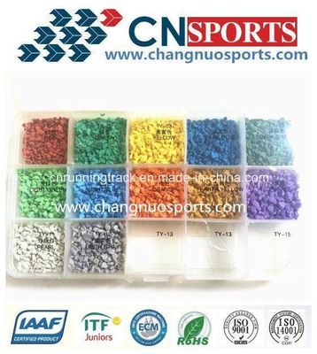 Outdoor Colorful EPDM Rubber Granules Sport Flooring Running Track
