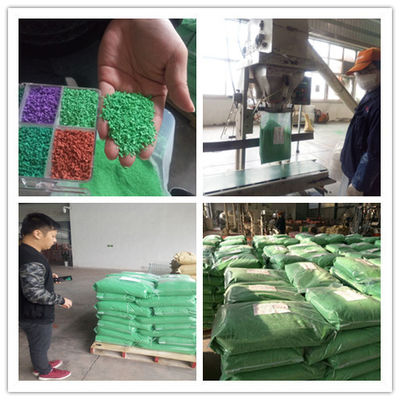 4mm Outdoor Recycled Rubber Granules Wear Resistance