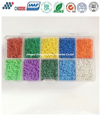 4mm Outdoor Recycled Rubber Granules Wear Resistance