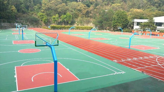 Waterproof Tennis Court Synthetic Flooring Environmental Friendly