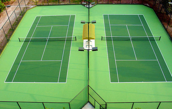 8mm Outdoor Tennis Court Flooring Silicon PU Painting 