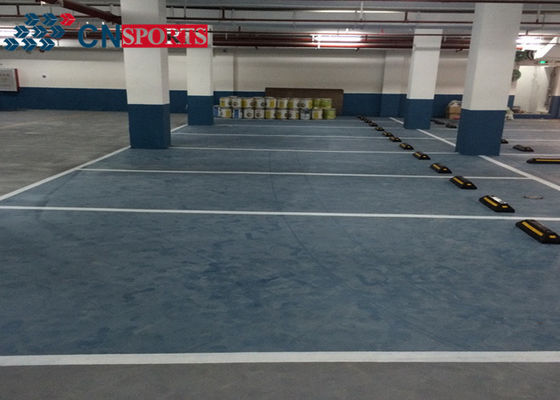 Green Car Park Epoxy Flooring , Non Slip All Weather Floors Polyurea