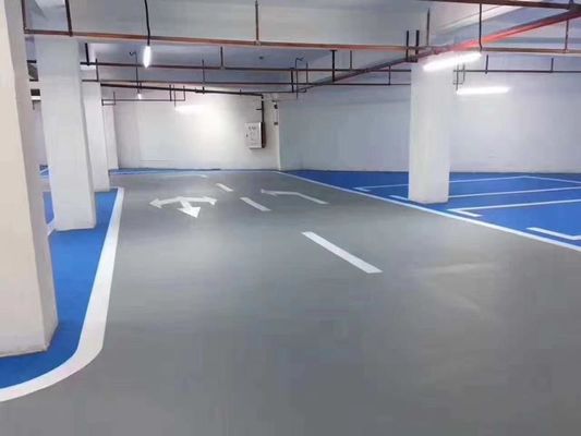 Water Color Car Park Epoxy Flooring IAAF ITF Certified