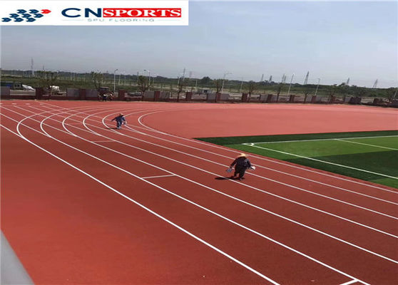 Anti UV PU Running Track Recycled SBR Rubber Wear Resistance Runway Flooring