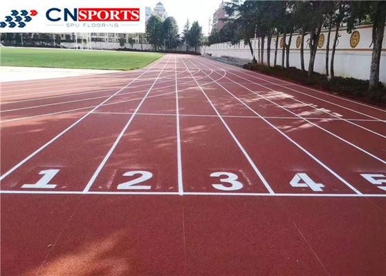 13mm PU Running Track , Full PUR System Tartan Running Track