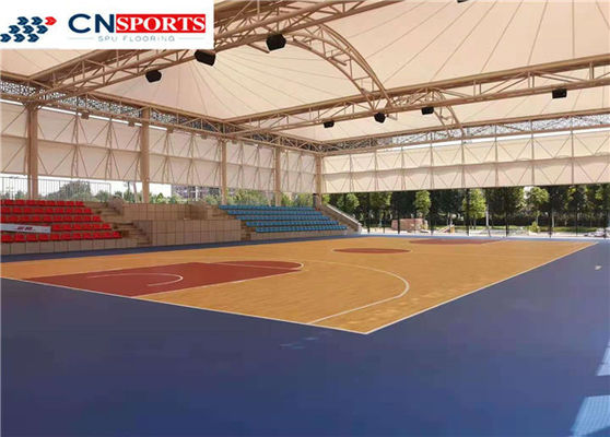 ISO14001 Synthetic Basketball Court Flooring Waterproof