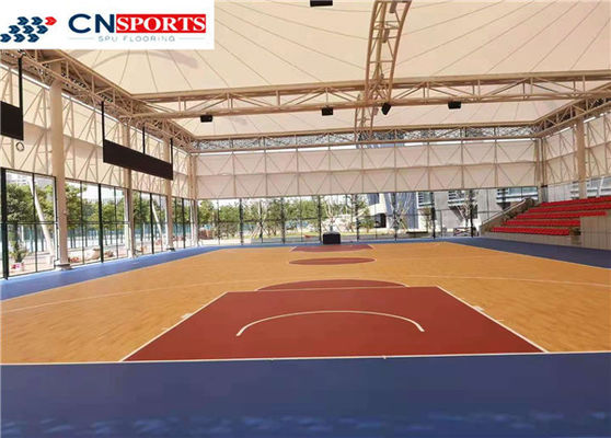 ISO14001 Synthetic Basketball Court Flooring Waterproof
