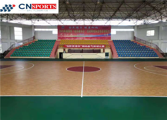 ISO14001 Synthetic Basketball Court Flooring Waterproof