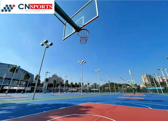 Silicon PU Indoor Volleyball Court Flooring 1.5MPa Anti UV