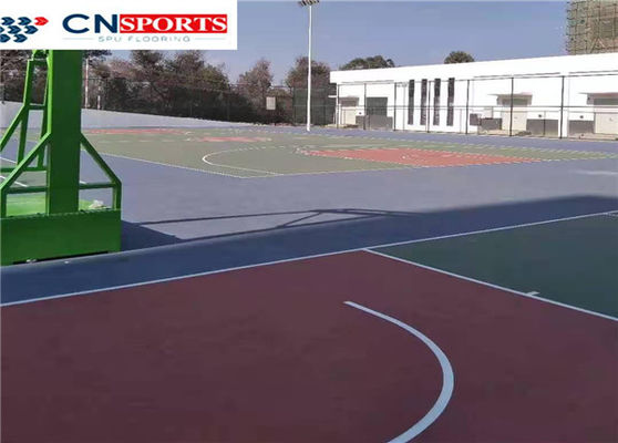ISO Synthetic Basketball Court Flooring Iscolour Resistance