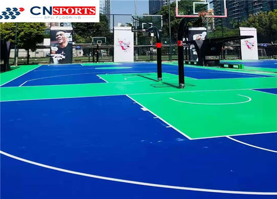 SPU IAAF Synthetic Basketball Court Flooring UV Resistant