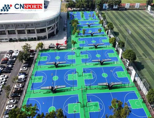 SPU IAAF Synthetic Basketball Court Flooring UV Resistant