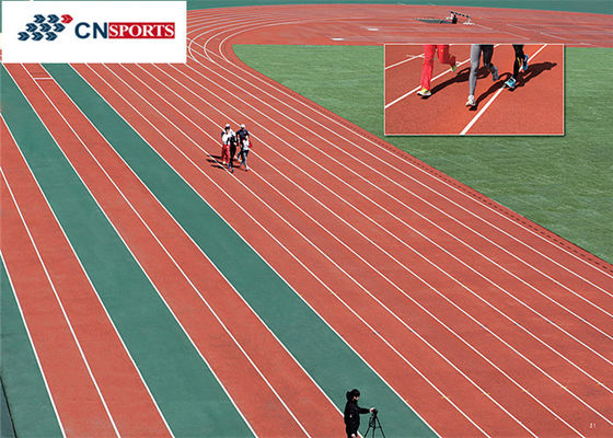 Rubber Playground Running Track 13mm School Running Track Sandwich System