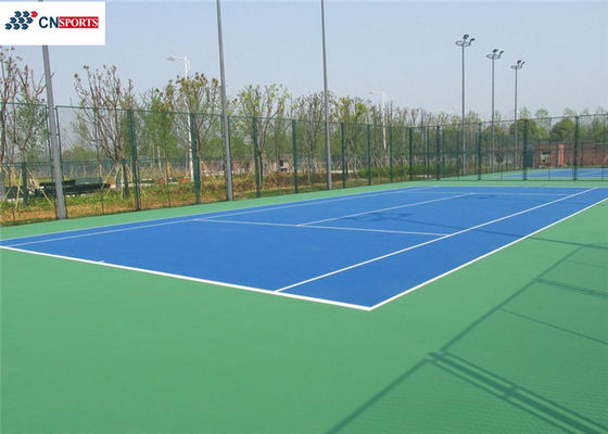 ITF Indoor Badminton Court Flooring , 5mm Acrylic Surface Badminton Court
