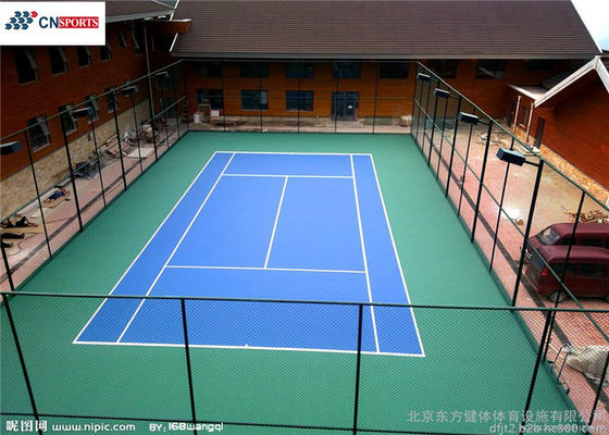 ITF Indoor Badminton Court Flooring , 5mm Acrylic Surface Badminton Court