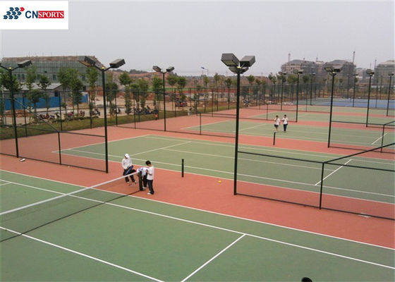 RoHS Outdoor Sports Court Flooring Water Resistant Non Toxic Tennis Court Flooring