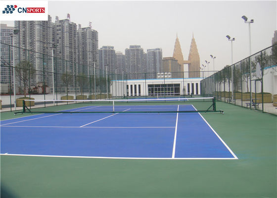 RoHS Outdoor Sports Court Flooring Water Resistant Non Toxic Tennis Court Flooring