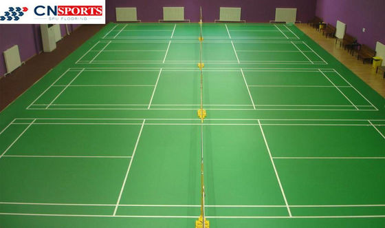 Elastic Cushion PVC Sport Flooring Wear Resistant Sound Reduction