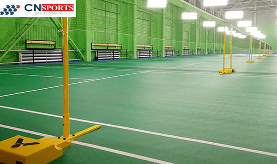 Waterproof PVC Badminton Flooring High Rebounce No Formaldehyde