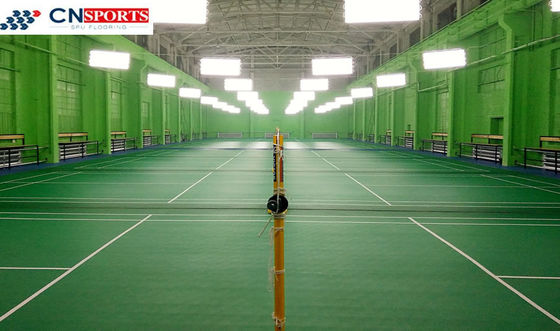Waterproof PVC Badminton Flooring High Rebounce No Formaldehyde