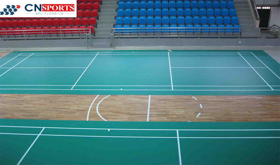 RoHS PVC Sport Flooring Rebound Resilience Shock Absorption