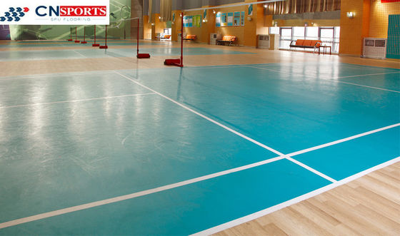 RoHS PVC Sport Flooring Rebound Resilience Shock Absorption