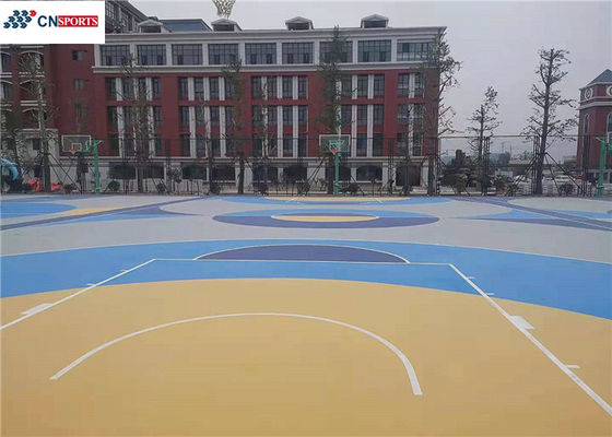 RoHS Outdoor Basketball Rubber Flooring Silicon Polyurethane
