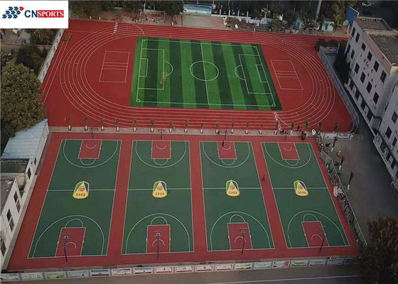 Outdoor Synthetic Basketball Court Flooring Silicon PU