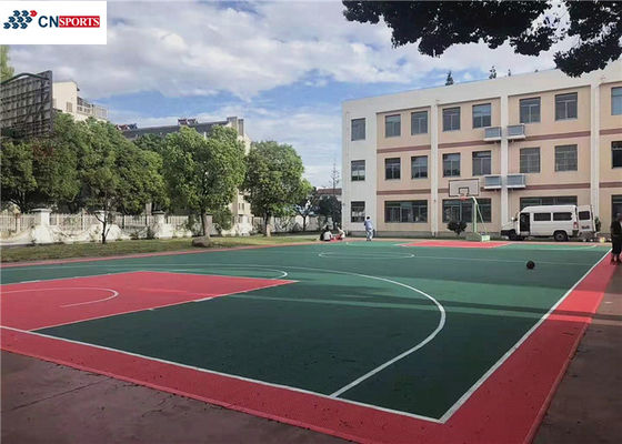 RoHS Outdoor Basketball Rubber Flooring Silicon Polyurethane