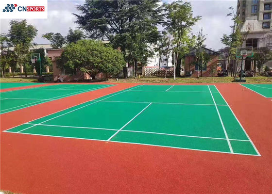 SPU Outside Basketball Court Flooring , IAAF Backyard Multi Sport Court