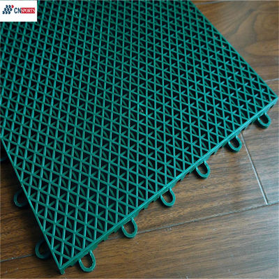 Blue PP Interlocking Sports Flooring 12mm Outdoor Basketball Court Tiles