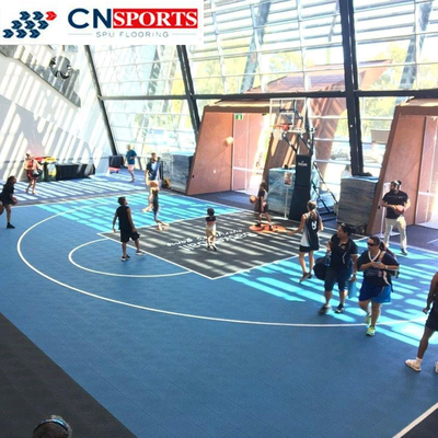 Impact Resistant PP Modular Floor Tiles Futsal Basketball Court Interlocking