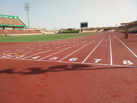IAAF Certified  Sandwich Type PU Running Track Synthetic Rubber Material